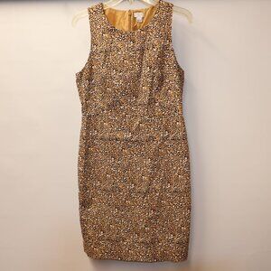 J. Crew Cheetah Print Mini Dress - Brown and Black Size 8